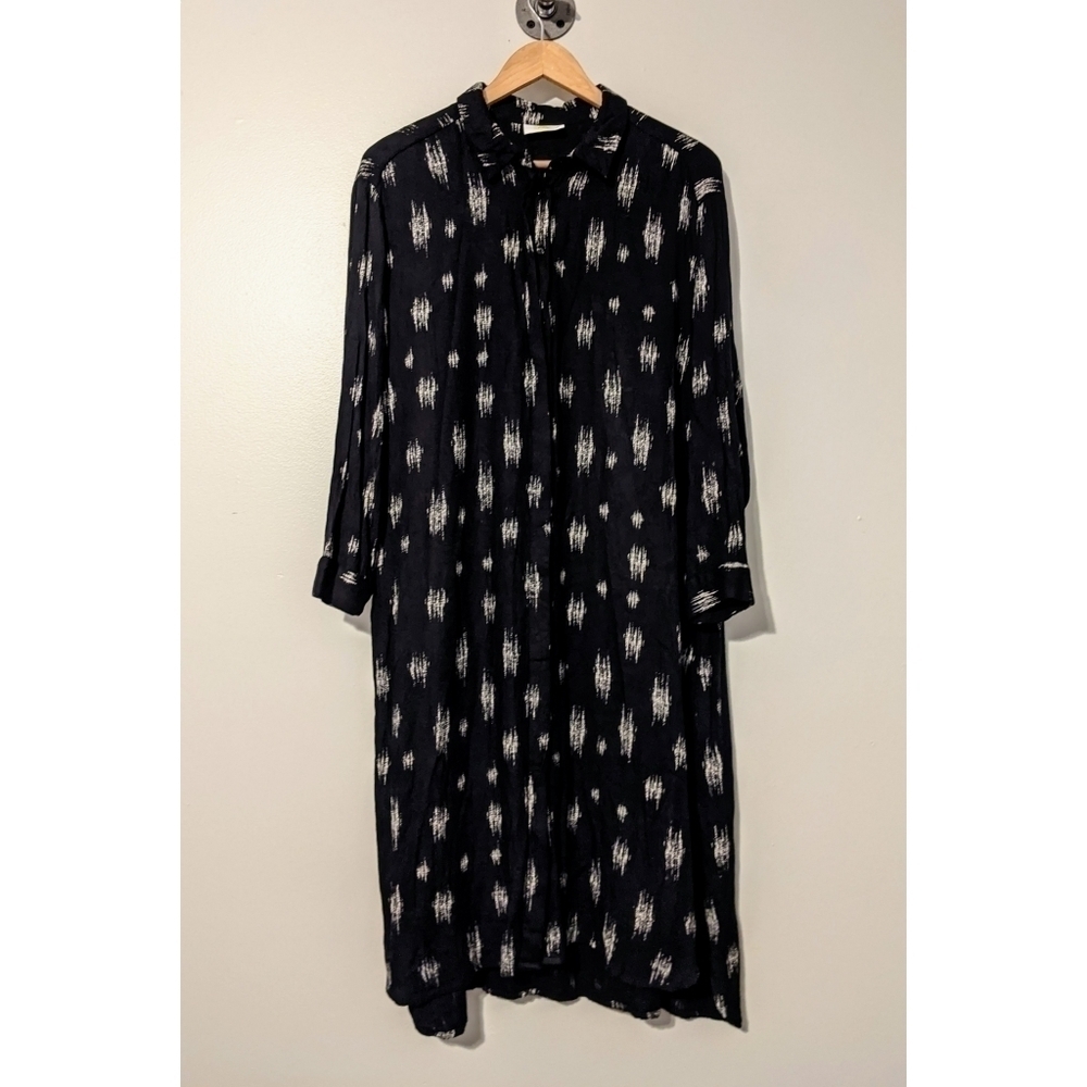 Solito Long Sleeve Soft Textured Shirt Dress